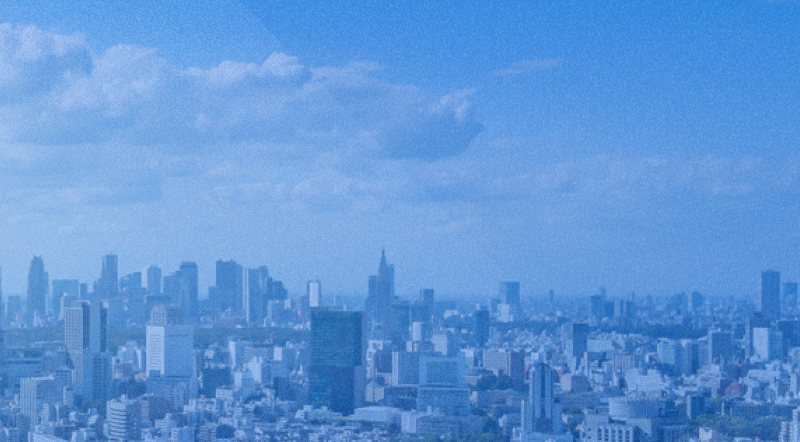 青い都市の風景