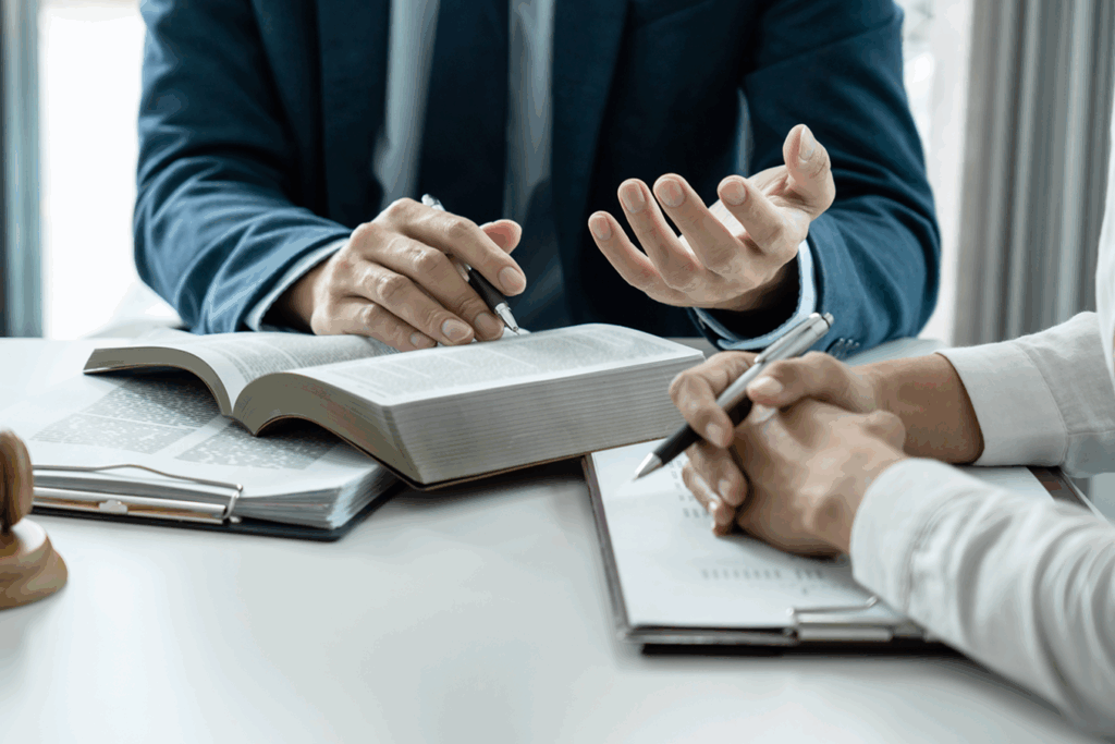 ミーティングするビジネスパーソン