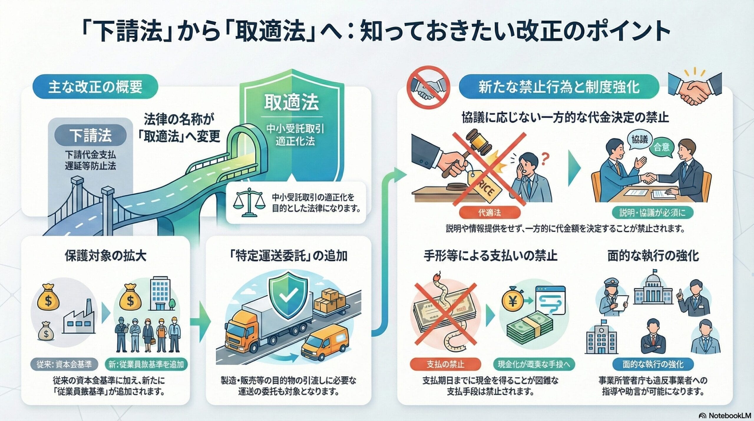 「下請法」から「取適法」へ